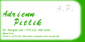 adrienn pitlik business card